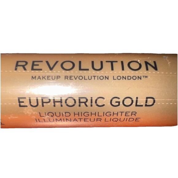 Revolution London Euphoric Rose Gold Liquid Highlighter 0.61 fl oz NEW Sealed - Picture 2 of 3